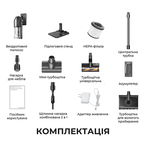 Бездротовий пилосос Dreame R20 Ultra AquaCycle - фото 11