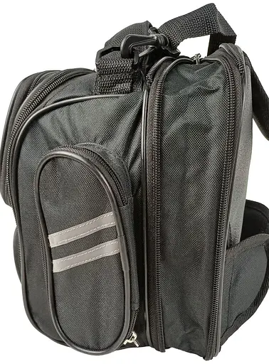 Мото сумка Riciclo на магнитах на бак мотоцикла с дождевиком черная sum0028835 - фото 5