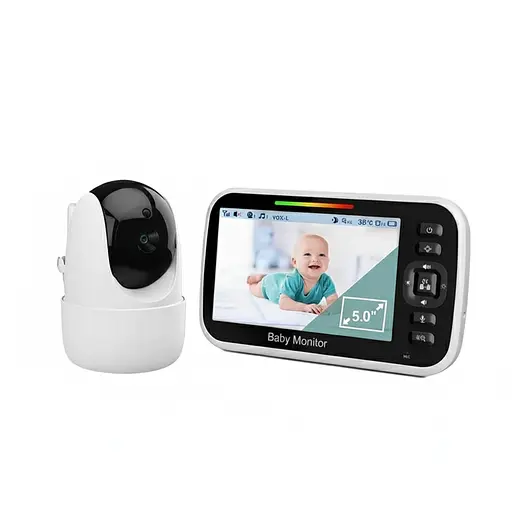 Видеоняня Baby Monitor SM651B двухсторонней связью, датчиком звука и ночным видением