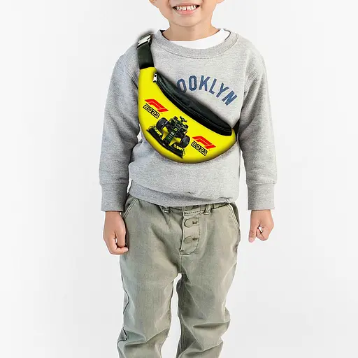 Сумка-бананка  "F1 2021" з принтом, 32х15см, дитяча, молодіжна (00094)