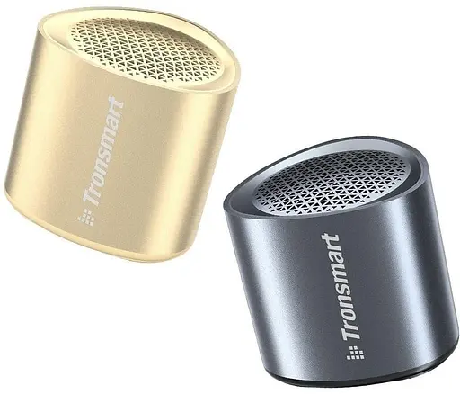 Портативна акустика Tronsmart Nimo Mini Speaker Polar Black + Nimo Mini Speaker Gold - фото 2