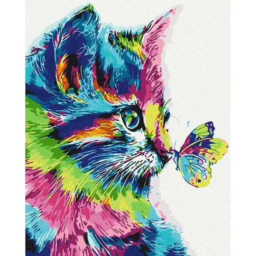 Картина по номерам Котик в краске Brushme 40x50 см разноцветная 000277109