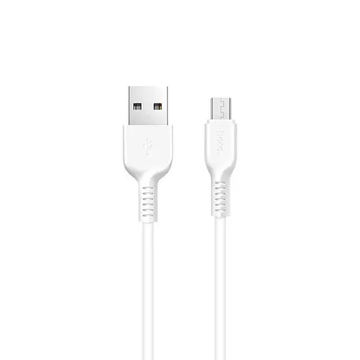 Кабель Hoco Micro USB X20, 2 м шнур 2 метра оригинал белый - фото 1