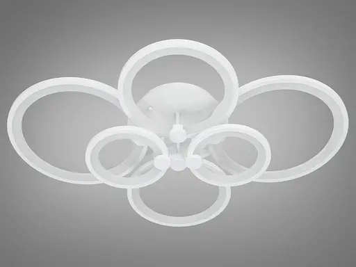 Стильная потолочная светодиодная люстра с ИК пультом, 110W - фото 4