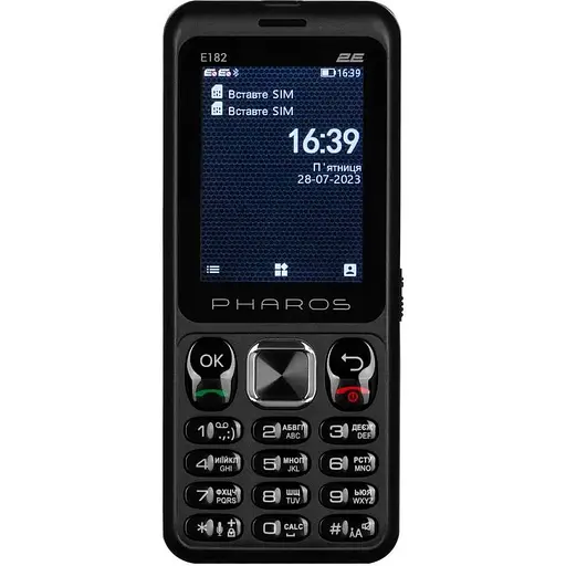 Мобільний телефон 2E E182 Pharos Dual Sim чорний - фото 1