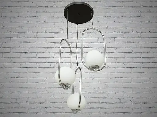 Гармонійне бра в стилі скандинавського лофту або "Нордік", хром - фото 1