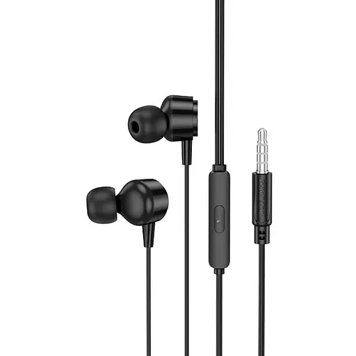 Наушники Borofone BM94 Sonar универсальные earphones with microphone черные - фото 3