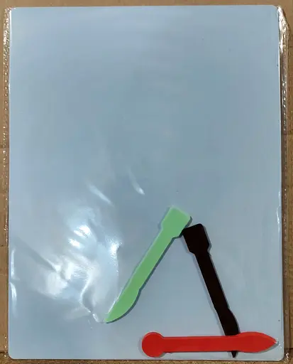 Дощечка для пластиліну, 3 стека, синій