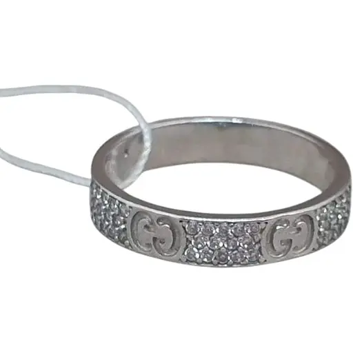 Срібне кільце Агні ГЕЛЛА з фіанітами. 1612/1Р-CZ 17,5 18