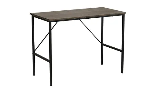 Стол письменный Line Тайм Ferrum-decor 750x1000x500 Черный металл ДСП Венге Магия 16 мм (FRD-106159)