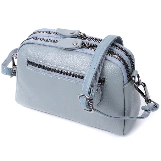 Женская сумка Vintage прошита ромбами на лицевой стороне из натуральной кожи 19.5х12.5х7 см sum0027020 - фото 2