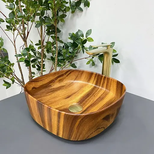 Умивальник VBI Arezzo wood matt накладний VBI-013205, Коричневий - фото 1