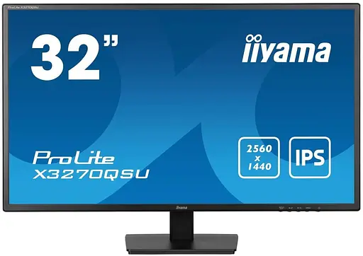 Монитор 31.5" Iiyama 31,5" X3270QSU-B1 QHD IPS 100Hz (X3270QSU-B1) - фото 1