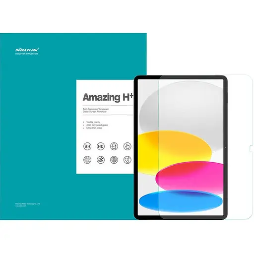 Защитное стекло Nillkin H+ для Apple iPad 10.9 2022-24 / 11 A16 2025 Прозрачный