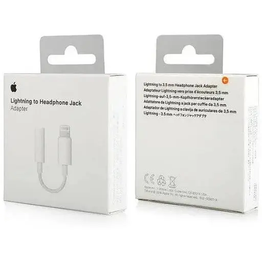 Переходник Apple с Lightning на AUX ммX62ZM/A A1749 - оригинал 100%