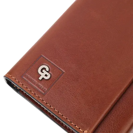 Чоловіча шкіряна барсетка GRANDE PELLE 10х20х3 см acs0022808 - фото 6