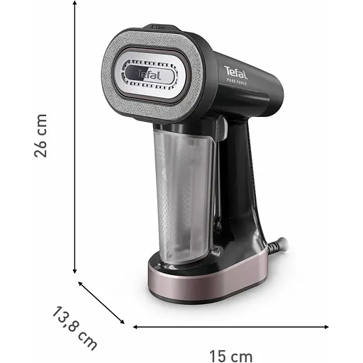 Компактный отпариватель Tefal Pure Force 3 в 1 черно-розовый (DT8765E0) - фото 9