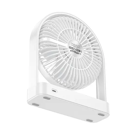 Вентилятор Hoco HX65 2000 mAh Ultra-thin desktop fan белый - фото 3