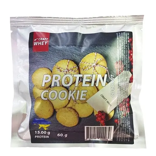 Протеиновое печенье Craft Whey Protein Cookie 60 грамм, Coconut