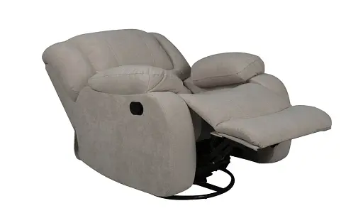 Крісло Ремо з гойдалкою та механічним реклайнером бежеве - фото 6