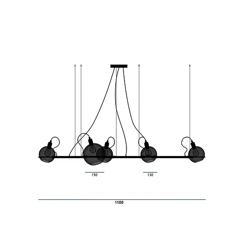 Люстра "Cephus" (Цефей) PikArt арт. 21868 Чорний - фото 2