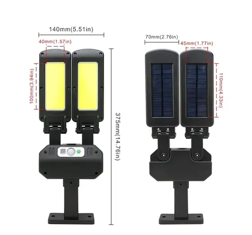 Потужний світлодіодний акумуляторний ліхтар світильник SR-913 переносний ліхтар з датчиком руху - фото 2