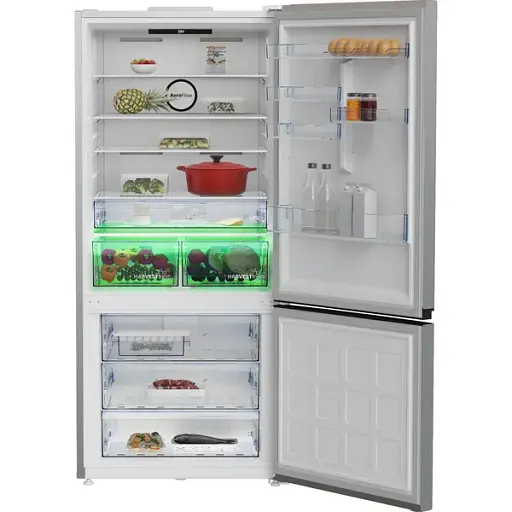 Холодильник Beko с нижней морозильной камерой 193x83x76 холод.отд. 400 л мороз.отд. 170 л 2дв. А+ NF HarvestFresh инвертор нерж - фото 6