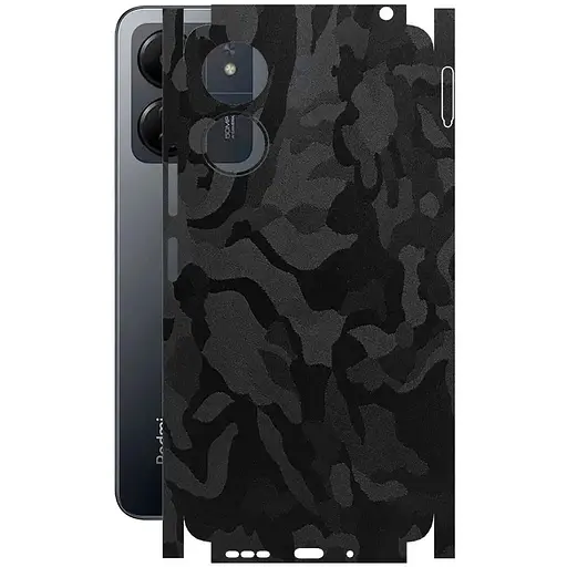 Захисна плівка StatusSKIN для Xiaomi Poco C65 Корпус Вініл Камуфляж чорний - фото 1