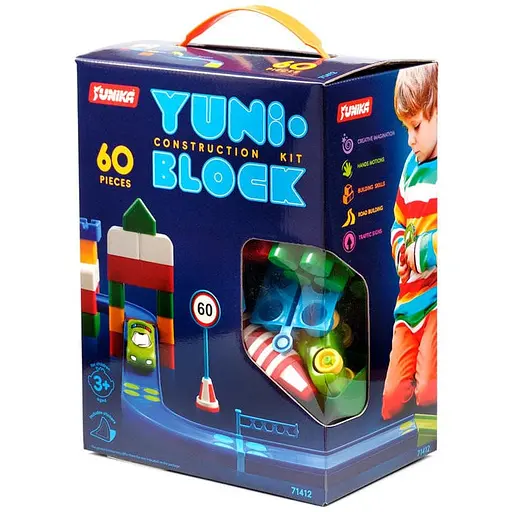 Конструктор детский Юніка YUNI-BLOK 60 коробка 71412  - фото 1
