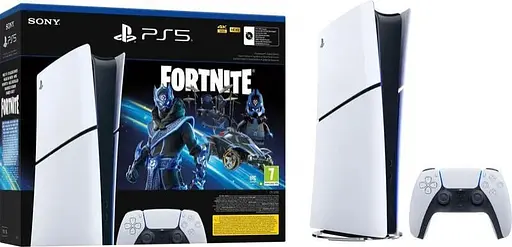 Стаціонарна ігрова приставка Sony PlayStation 5 Slim Digital Edition 1TB Fortnite Cobalt Star Bundle (1000045170) - фото 1
