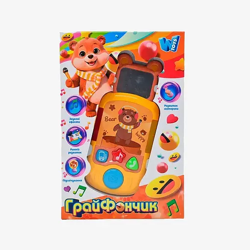 Телефон Грайфончик WToys украинская озвучка, сказки, зеркальце, 80603 - фото 2