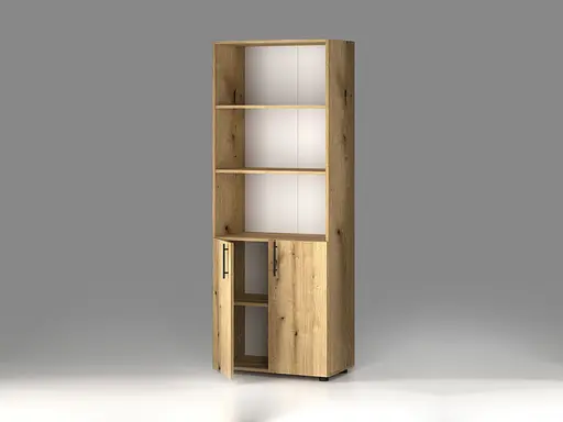 Шкаф для документов ОП-613 Orange-Line 700х347х1825 Дуб Эвок прибрежный - фото 2