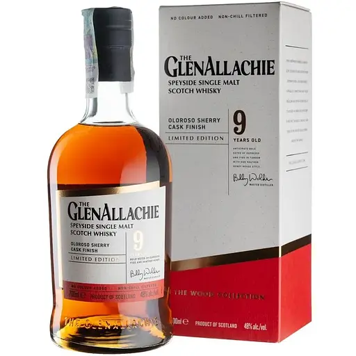 Віскі GlenAllachie 9yo Oloroso Sherry Cask Finish 48% 0.7 л в подарунковій коробці - фото 1