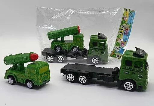 Машина MR 132 инерция, тягач, ракетная установка, в пакете (6973752115435) - фото 2