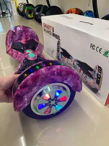 Гіроборд Smart Balance 8 дюймів Бузковий космос - фото 2