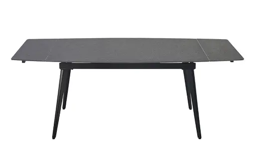Стол Люкс черный мат 1400/2000х900х760 черные ноги - фото 3