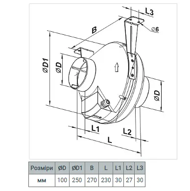 Канальный вентилятор Домовент ВК 100 - фото 2
