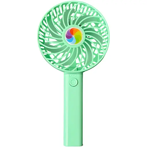 Дитячий портативний USB-вентилятор Mini Fan на акумуляторі зелений (2628-1)