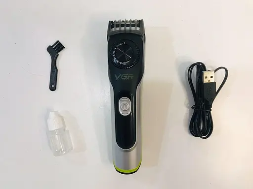 Акумуляторний чоловічий триммер VGR V 028 для бороди вусів та тіла машинка для стрижки - фото 2