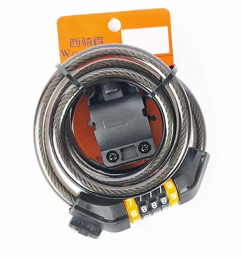 Велосипедний замок West Biking 12 х 1500 мм тросовий кодовий (G0001088)