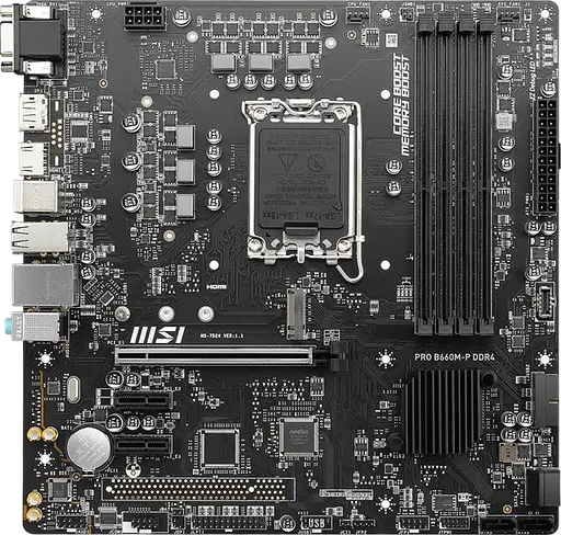 Материнская плата MSI B660M-P DDR4 LGA 1700 (PRO B660M-P DDR4) Б/У - фото 1