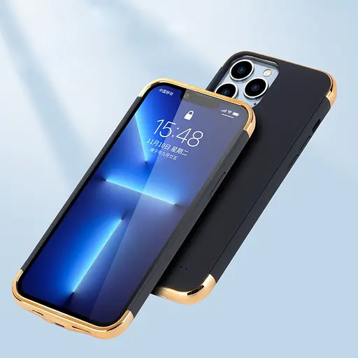 Чехол-аккумулятор XON PowerCase для iPhone 13 5500 mAh Черный/Золотой (PCBS1113155G 2957) - фото 5