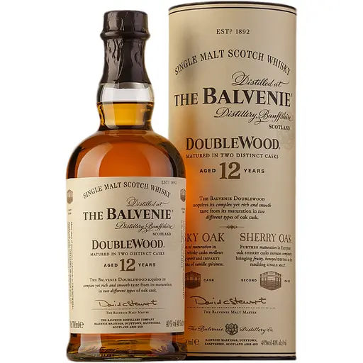 Віскі Balvenie Double Wood 12 yo 40% 0.7 л в подарунковій коробці