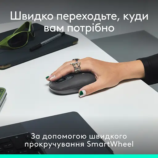 Комплект (клавіатура, миша) бездротовий Logitech Pop Icon Combo Graphite (920-013156) - фото 6