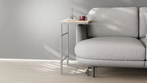 Столик Терри Ferrum-decor 650x440x330 Серый металл ДСП Дуб Сан-Марино 16 мм (FRD-104663) - фото 3