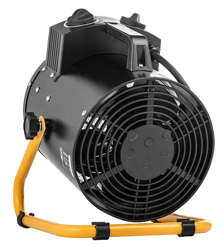 Теплова гармата Neo Tools електрична, 3кВт, 80м кв, 354м куб/год, нагрів. елемент - нерж. сталь, IPX4, чорний - фото 3