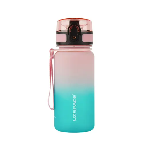 Пляшка для води UZSPACE 3034(Pink-Blue) 350 мл, рожево-блакитна - фото 1
