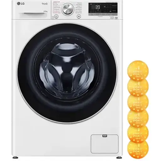 Стирально-сушильная машина LG F4V7VG1W - фото 7