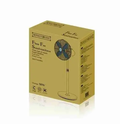 Вентилятор 50Вт на ніжці діаметр 40см Royalty Line RL-MSVT-16.859.1 - фото 3