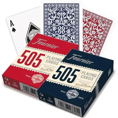 Карти гральні Fournier 505 Standard Index (red blue) (ВР_КИФ505)